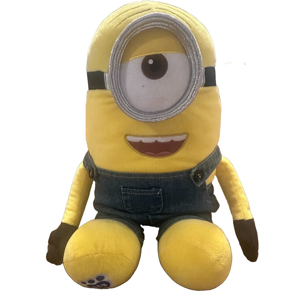 Build-A-Bear Minions Stuart Plush 16" Denim Overalls Despicable Me